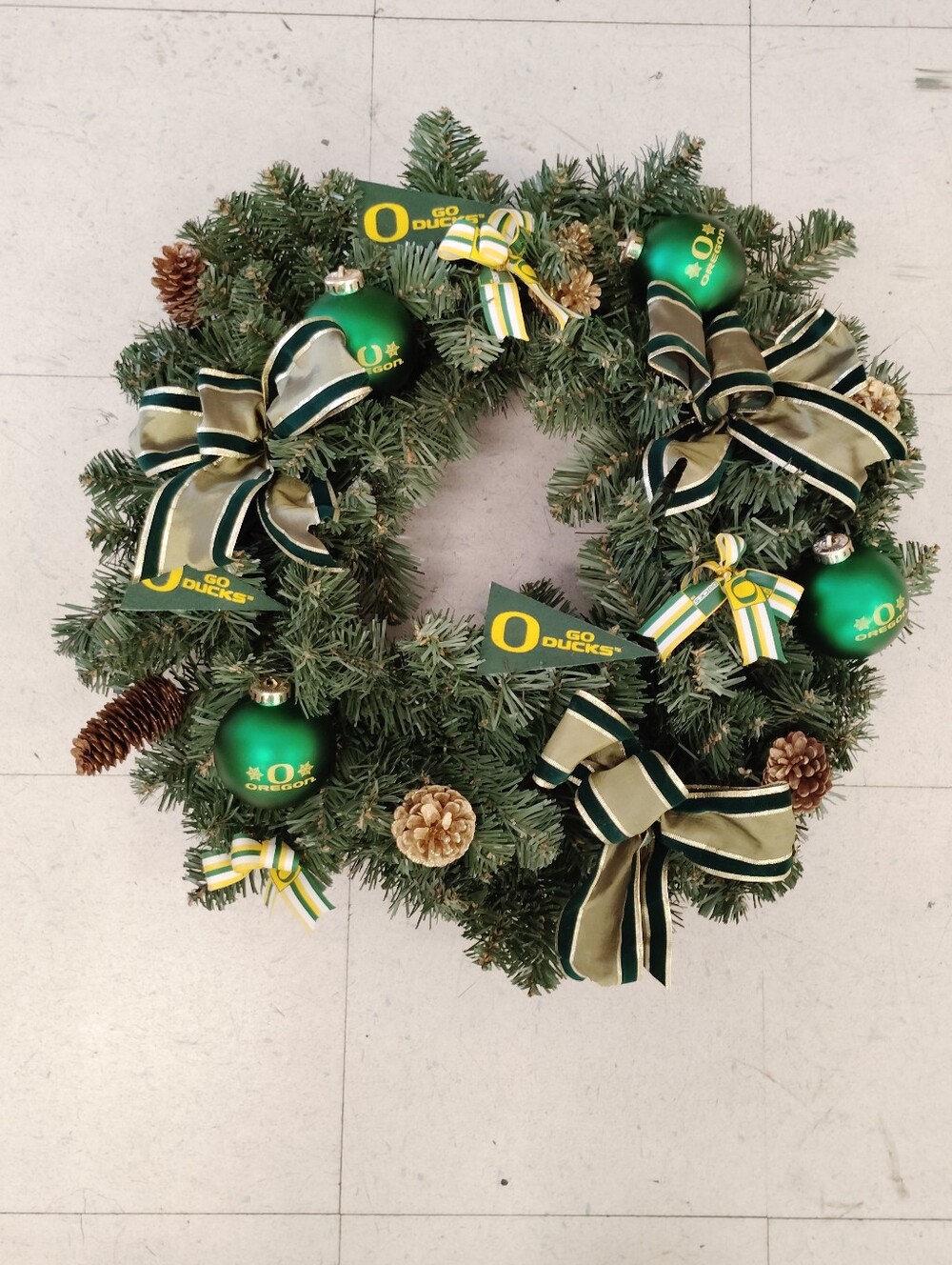 University of Oregon Ducks wreath christmas Deco